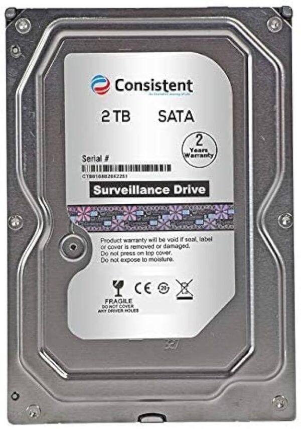 Consistent Hard Drive, 2TB SATA, Internal HDD